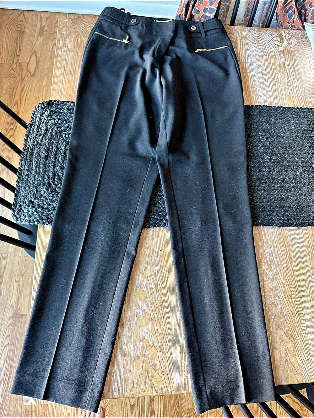 Calvin Klein Zip Pocket Slim Fit Pants Black Size 4